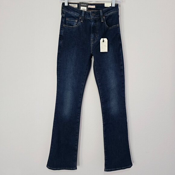 Levi's 725 High Rise Bootcut Jeans Blue Womens Size 25 Boho 70s Retro Y2K NWT